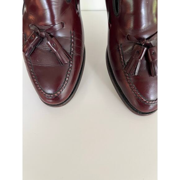 Johnston & Murphy Hartley Tassel Leather Slip On Loafer Burgundy Size 9 JL main image 8